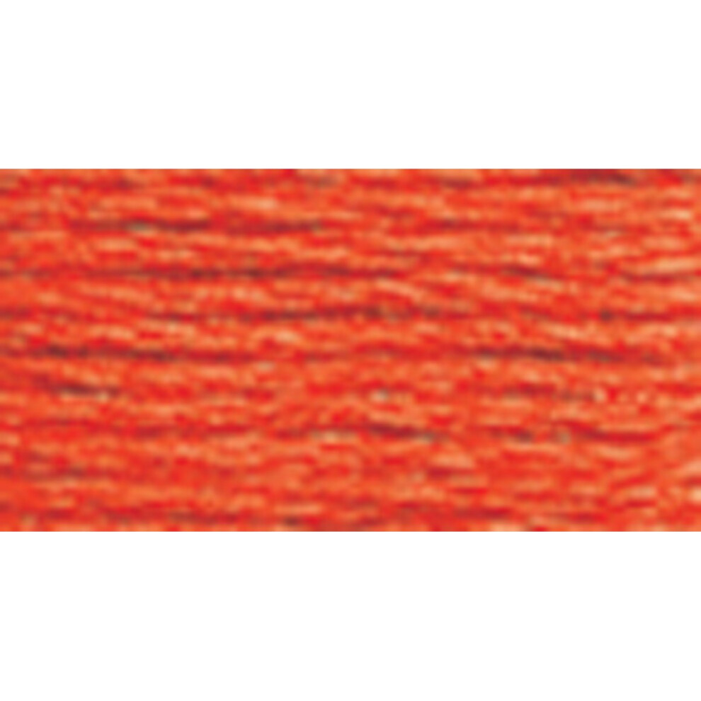 DMC 117608 Six Stranded Cotton Embroidery Floss  Bright Orange  87Yard