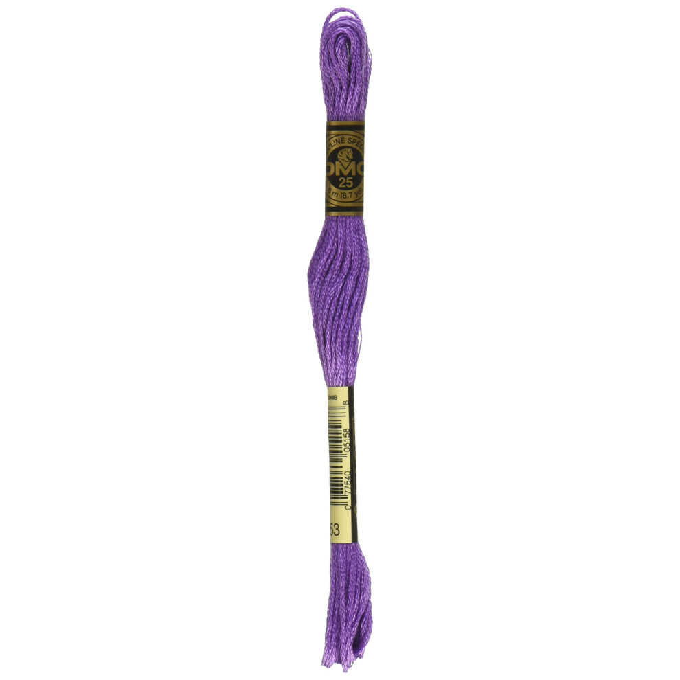 DMC 117553 Six Stranded Cotton Embroidery Floss  Violet  87Yard