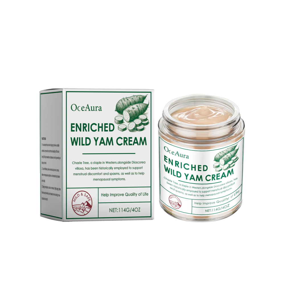 OceAura Wild Yam Body Moisturizer - Nourishing, Hydrating, Firming - 114g