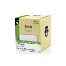 El   stico de punto Dritz 1 pulgada x 25 yardas 1 ct Notion 1 pulgada por 25 yardas blanco