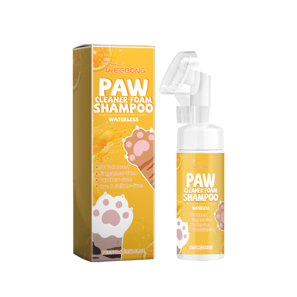 Yegbong Pet Paw Foam Cleaner - Nettoyant Moussant Hydratant et Nourrissant pour Chats et Chiens, 100ml