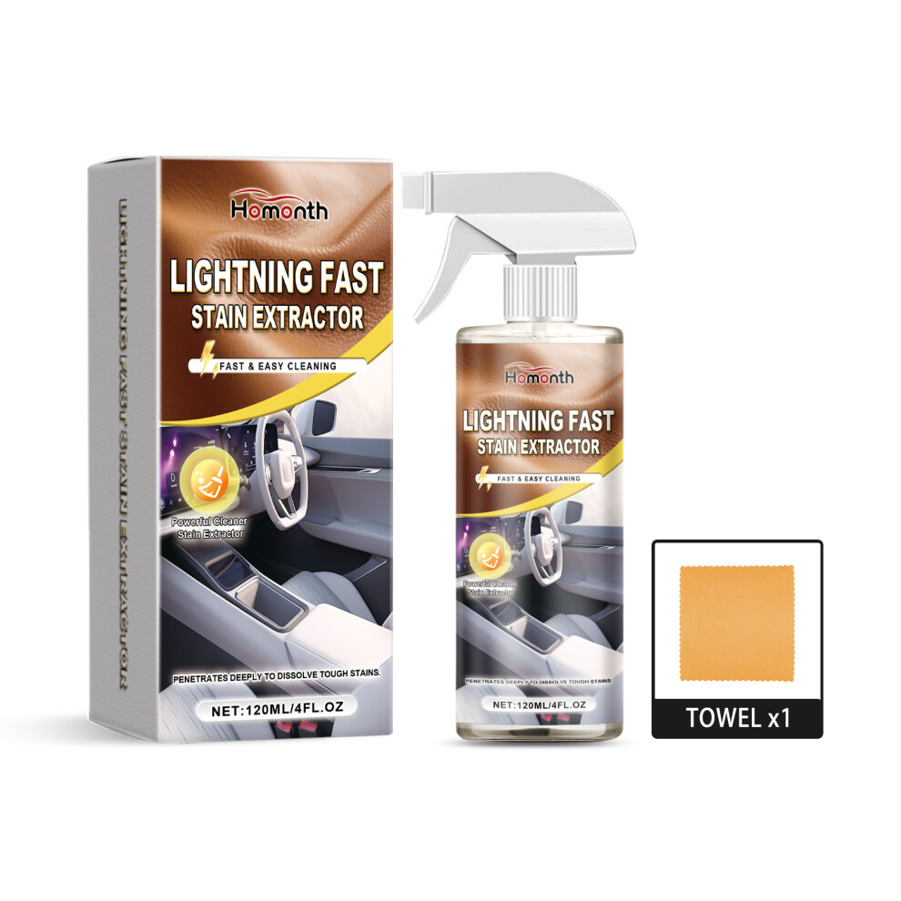 Homonth Nettoyant Int??rieur de Voiture - D??tachant pour Cuir, Tissu & Plastique | 1 Ensemble