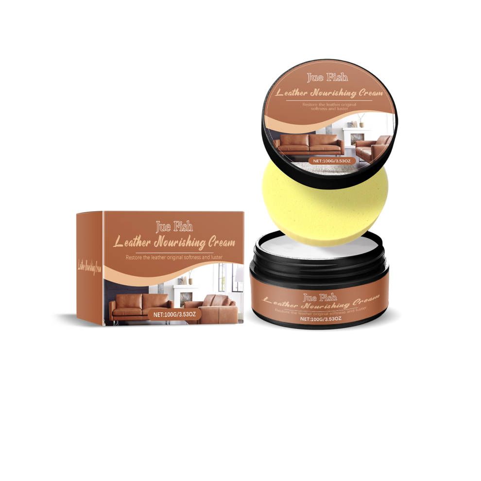Jue-Fish Leather Repair Cream - Leather Renovation & Maintenance for Furniture 1 Set