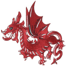 C&D Visionary Application Red Dragon Patch
