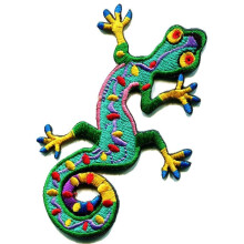 Grafic Dust Soparla Gecko Salamander Brodat Fier pe Patch Hippie Boho DIY