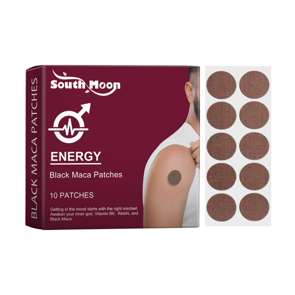 South Moon Herbal Energy Patch - Men's Vitality Booster with Ginger & Vitamin D3 - 10pcs