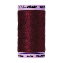 Mettler Silk-Finish Fio de Algodão Sólido, 547 yd/500m, Cranberry