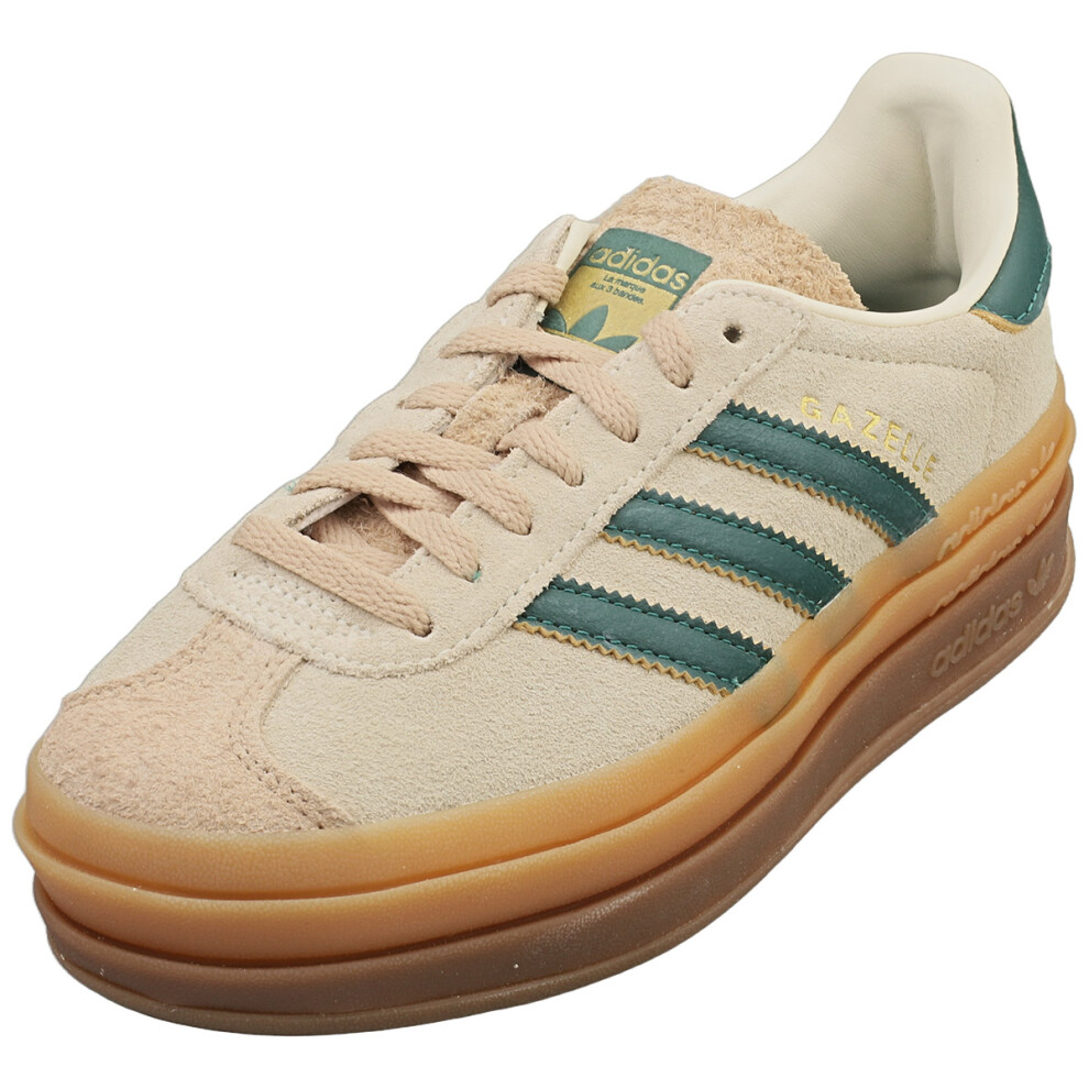 adidas Gazelle Bold Womens Fashion Trainers in Cream - 4 UK