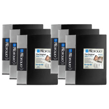 PACK of 6 Itoya Art Portfolio 5 x 7"" Photo Album Presentation Book 48