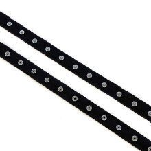Cinta adhesiva con bot n a presi n, color blanco y negro, 3 yardas (paquete de 5 yardas), color negro, 3 yardas