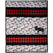Tiras sensacionales Minky Embrace A'Moose'd Cuddle Kit Quilt Kit Shanno