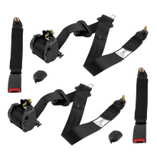 2X 3 PUNTI SEDILE CINTURA KIT CINTURA DI SICUREZZA AUTO 3 PUNTI REGOLABILE