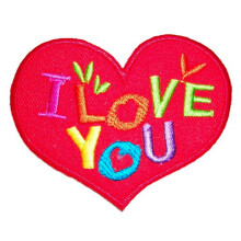 Grafic Praf Ro?u Inima I Love You Brodat Fier Pe Patch Aplicat Valentine Patch Semn Simbol Logo Dragu? Fericit Pace Fericit Dragu?