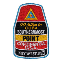 Vagabond Heart Key West Patch - Key West Florida Iron on Travel Badge - Key West FL Southern Point Souvenir