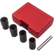 5pcs Locking Wheel Nut Removal Tool Set / Danneggiati dado ruota Remover Tool