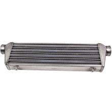 Universal 2.5" 64mm Intercooler Montaggio Anteriore Alluminio Turbo Intercooler
