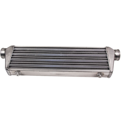 Universal 2.5" 64mm Intercooler Montaggio Anteriore Alluminio Turbo Intercooler