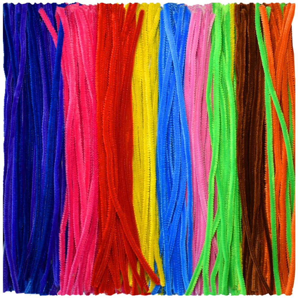 Mehrfarbige Pfeifenreiniger Zum Basteln, 200 St Ck, Chenille-Stiele, 10 Farben, F R Diy-Kunstdekorationen, Kreativ, 6 Mm X 12 Zoll-image