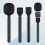 Handheld Wireless Mikrofon Grip Stick Stecker und Spiel Adapter für 4