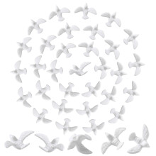 200 mini golebi dla rzemiosla 1 -calowego miniatury Bialych Bialej Golebice dla rzemiosla dekoracja ciasta weselnego (200 pCS 1 cal)