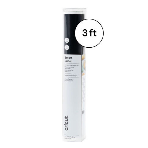 Cricut Smart Label Writable Vinyl - Μόνιμο, Ρολό 3 ft (13'x36'), Μαύρο 2