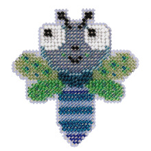 Mill Hill Libellen-Kreuzstich-Ornament-Set, 2022 Springtime Beaded Collection MH212214, Mehrfarbig