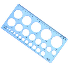 Circle Stencil Plastic Circle Template Multi-Function Circle Template til tegning Circle Stencils Circle Templates Drafting Tools (Blue)