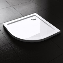 Durovin Bathrooms Acrylic Shower Tray Glossy White Finish - Quadrant - 900 x 900mm