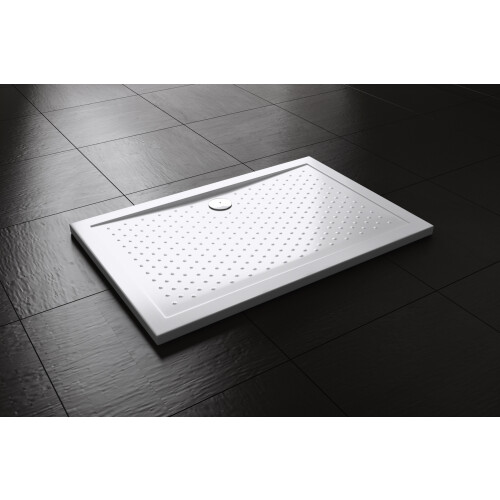 Durovin Bathrooms Acrylic Shower Tray Anti Slip Surface - Rectangular - 900 x 700mm 1