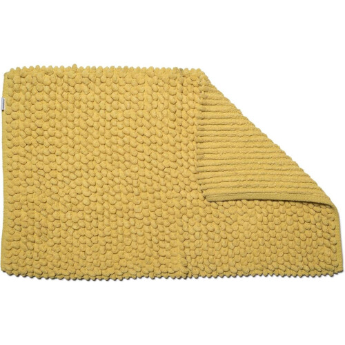 Croydex Croydex Chenille Bath Mat Yellow Super Soft Cushioned Slip-Resistant Backing