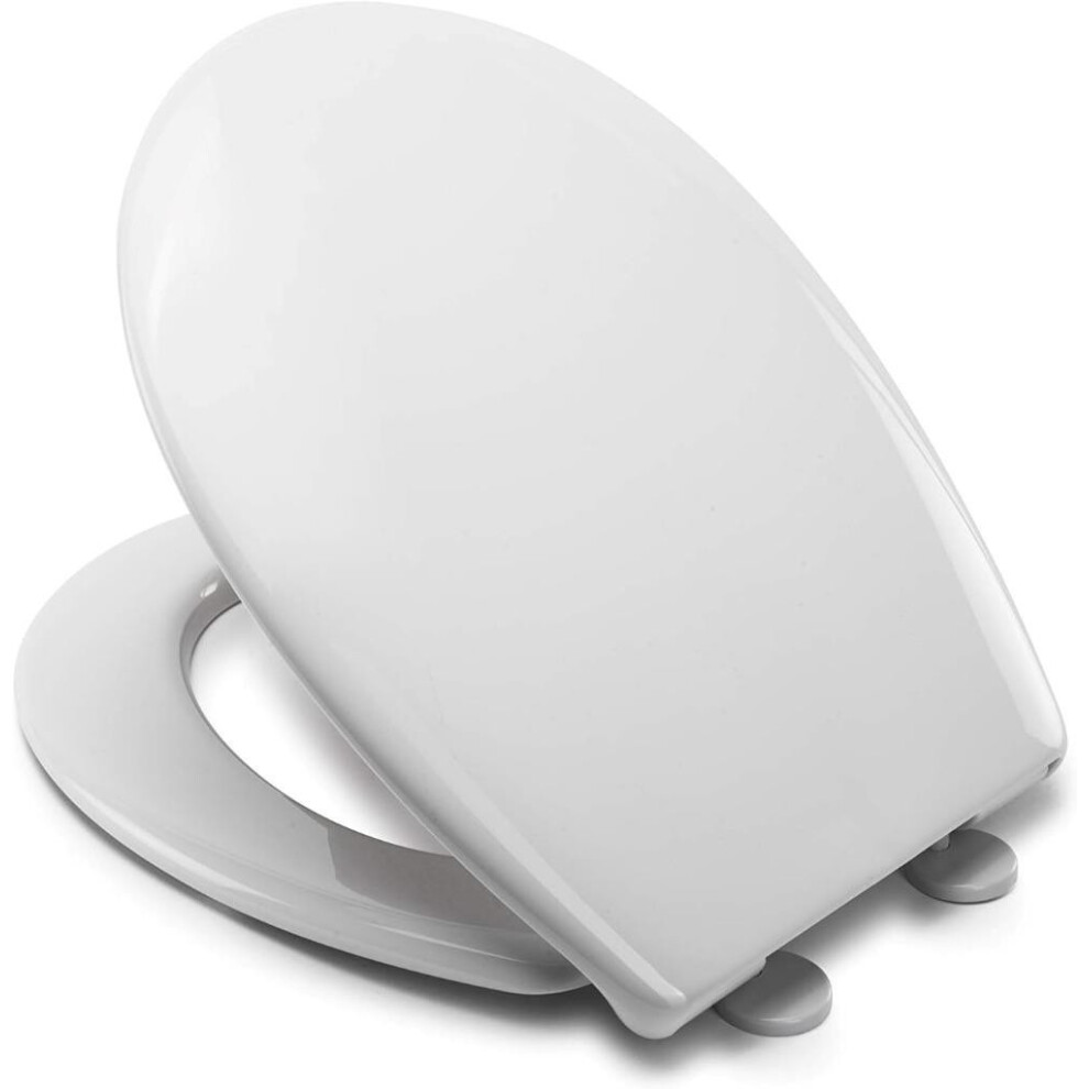 Croydex Hudson Anti-Bacterial Toilet Seat Soft Close Hinges And Quick Release
