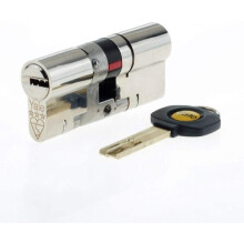 Yale Anti Snap 3 Star Double Cylinder High Security 35:45 80mm Nickel B-YS3-3545