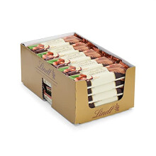 Lindt Schokolade Nougat Riegel | 25 x 50 g Riegel im Thekendisplay | 1250 g | Pures Edel-Nougat umh?llt von feiner Vollmilch-Schokolade | Schokoladen