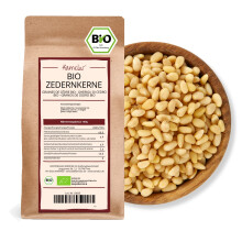 Kamelur Sibirische Bio Zedernn?sse aus Wildsammlung - 1kg - Russische Zedernusskerne ohne jegliche Zus?tze - Zedern?sse als Alternative zu Pinienkerne