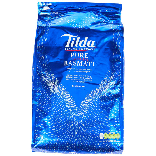 Tilda Pure Original Basmati Rice, 1er Pack (1x20kg) 2