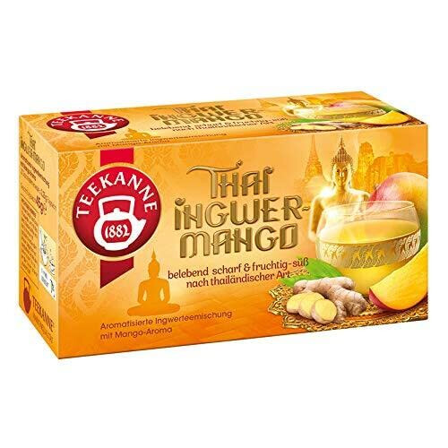Teekanne Thai Ingwer-Mango, 12er Pack (12 x 20 Teebeutel), 12 x 45 g 2
