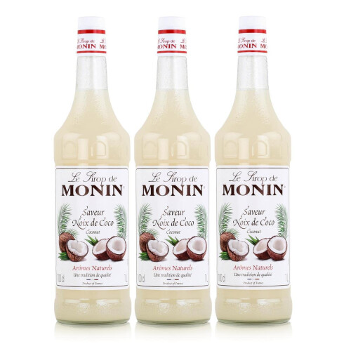Monin Sirup Kokosnuss, 1,0L 3er Pack