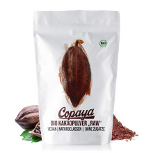 Copaya Kakaopulver BIO 2Kg, Rohes Kakao Pulver aus biologischem Anbau, Unges??t, Unverwechselbares & Intensives Aroma, Aus Hochwertigen Kakaobohnen, 1