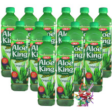 yoaxia ? - [ 12x 1,5 Literl ] OKF Aloe Vera King Getr?nk mit 30% Aloe / Natural / Drink / inkl. 12x?0,25 Einwegpfand + ein kleines Gl?cksp?ppchen - Ho
