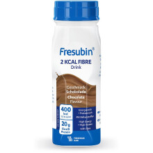 Fresubin 2 kcal Drink Schokolade, hochkalorisch 400 kcal/200 ml, 20 g Eiweiß, laktosearm, glutenfrei, integrierte Trinkhilfe, 24x200ml