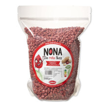 NONA Die rote Nuss - 2800g - ger?stete dragierte Erdn?sse mit rotem Zucker?berzug - Partysnack - S??e N?sse - Die roten Erdn?sse - Deutsche Produktion