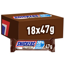 SNICKERS Protein Riegel, Schokoriegel Protein, Gro?packung, 18 x 47g