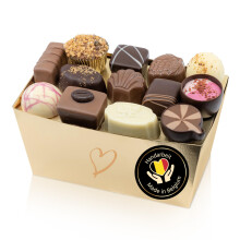ePralinchen handverarbeitete belgische Luxus-Pralinen | Premium Edition 500g | klassische Pralinenmischung mit Nuss, Frucht, Karamell uvm. | ohne Alko