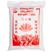 RICEFIELD Jasminreis 100% Langkorn, 18 kg – Aromatischer Reis aus Vietnam, ideal zu Currys, Beilagen & Reispfannen
