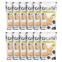 GROKSi! K?se-Snack aus Italien | K?se-Cracker | Protein Snack (Classico, 12x 60 g)