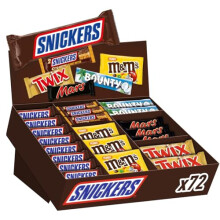 Snickers, Mars, Twix, M&M's, Snickers, Snickers Creamy Peanut Butter, Gro?packung Schokolade, Party Mix, 72 Riegel, 1 x 3.5kg