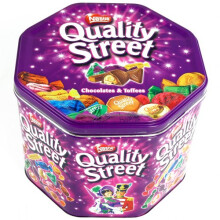 Quality Street Dose 2,5 kg – Sortenreiche Schokoladen- und Toffee-Bonbons aus hochwertigen Zutaten