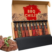TIMBER TASTE? Chili & Grillgew?rze Geschenkset M?nner [10er Kombi-Set] - Ostergeschenk 5 erlesene Grill Gew?rze + 5 scharfe Chili Gew?rze Set bis zu 1