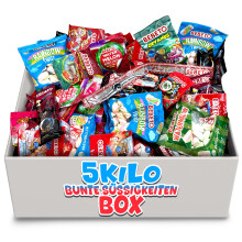 XL 5kg Fruchtgummi & bunte S??waren Mischung Gro?- und Kleinteile einzeln Verpackt f?r Wurfmaterial/Geburtstag/Party/Candybar/Gro?familie