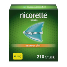 NICORETTE Kaugummi 4mg freshfruit ? Nikotinkaugummi zur Raucherentw?hnung ? Fruchtgeschmack ?4mg Nikotin ? Rauchen aufh?ren - 210 St.